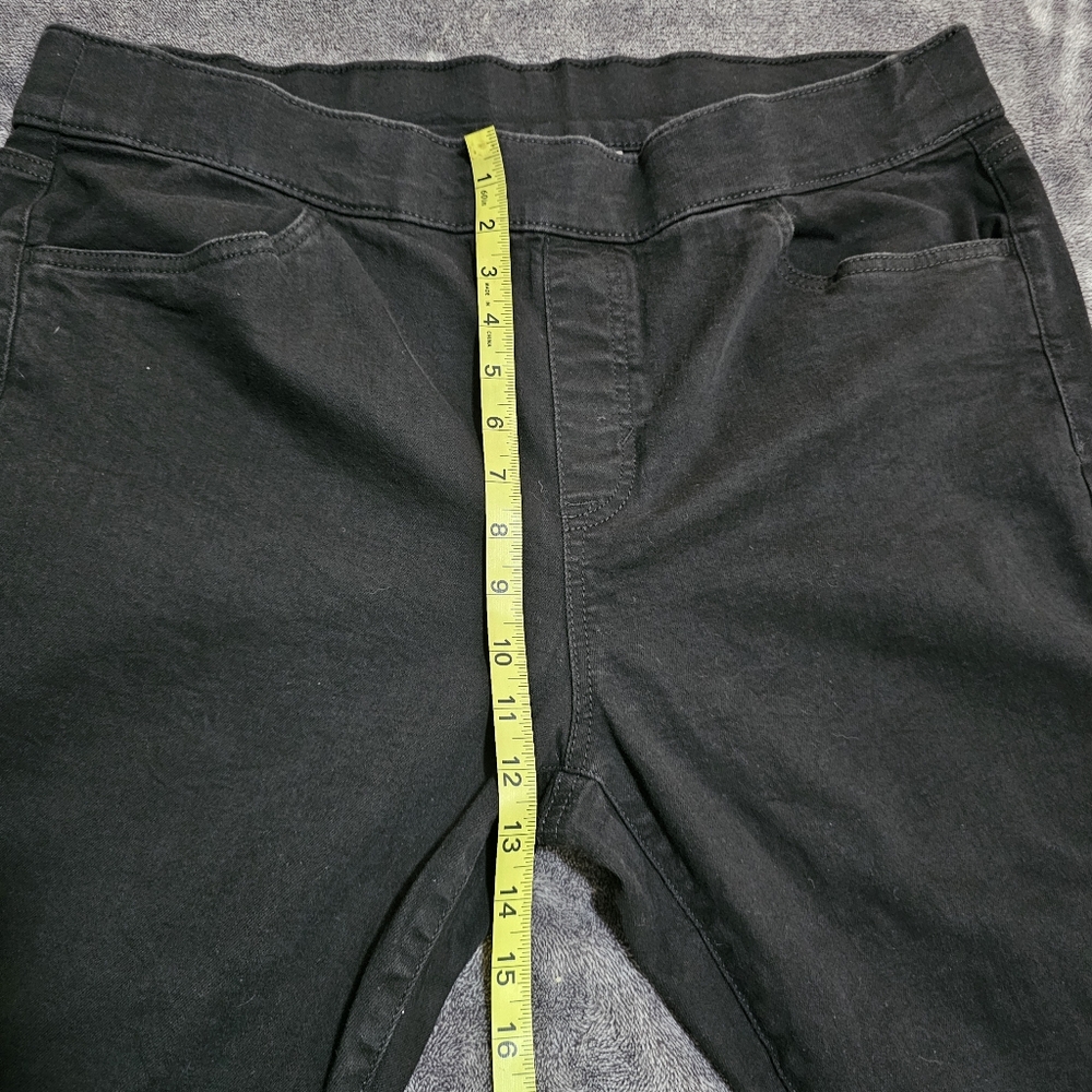 Evri Midrise Jegging Ankle Pants Black Womens Plus Size 16 W S - Picture 8 of 11